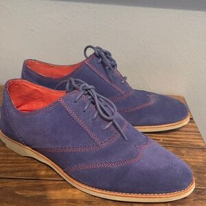 Johnston and Murphy Blue Suede Shoes Women’s 9